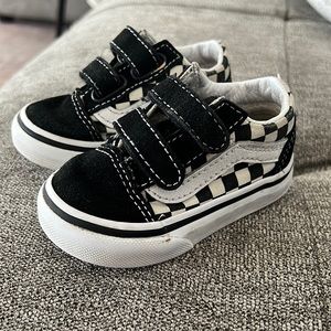 Toddler old skool Vans checkered